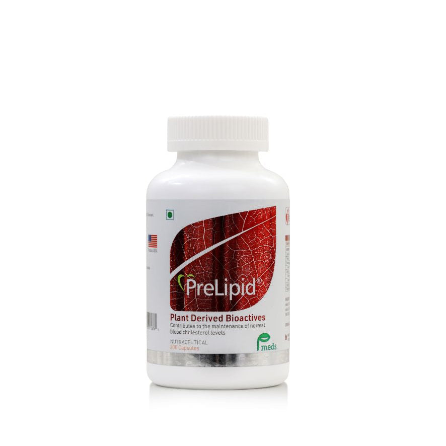 PreLipid supplement bottle on a white background