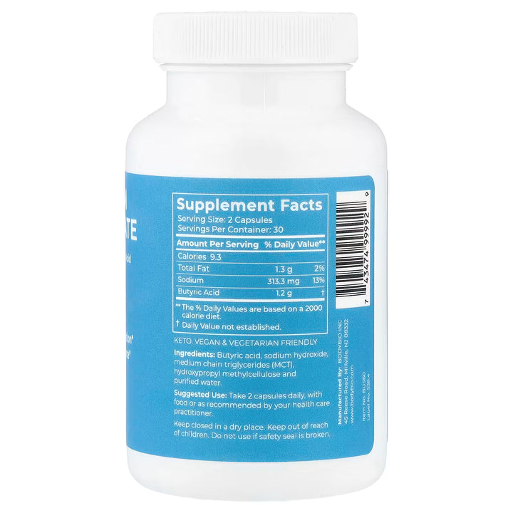 Supplement bottle with blue label showing 'Supplement Facts' on a white background